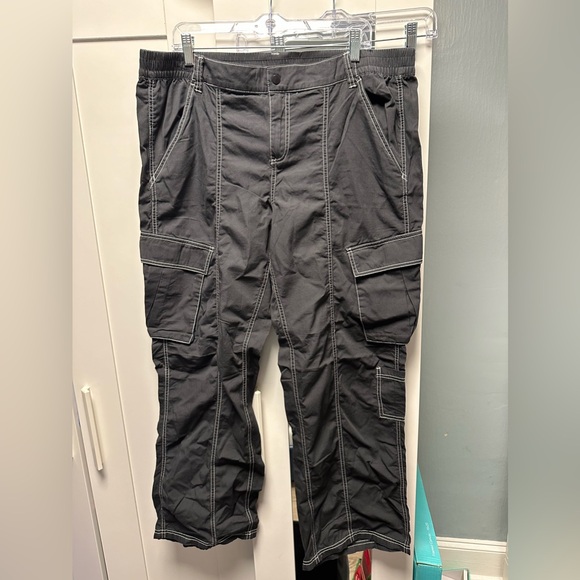 NEW🩶 CANVAS CARGO PANTS 100% COTTON - Picture 1 of 6